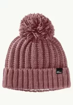 Highloft Knit Beanie Damen-Strickmütze red coral