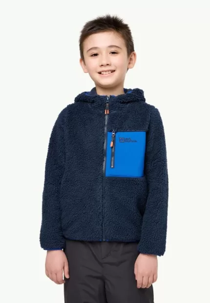 Ice Curl Hood Jacket Fleecejacke für Kinder night blue/night blue