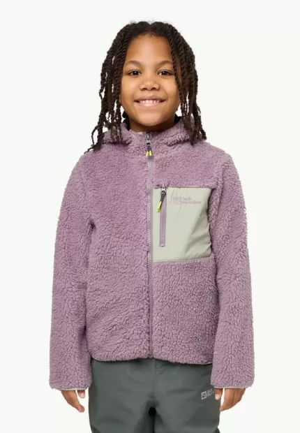 Ice Curl Hood Jacket Fleecejacke für Kinder wild blossom