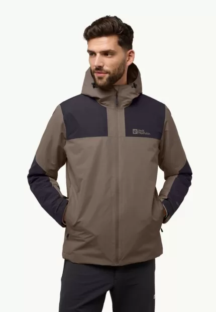 Jasper Ins Jkt Wasserdichte Herren-Winterjacke cold coffee