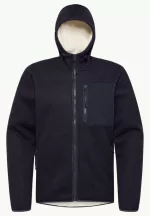 Kaminfeuer Hooded Jkt Herren-Fleecejacke mit Kapuze dark navy