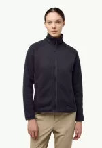 Kaminfeuer Jkt Damen Fleecejacke dark navy