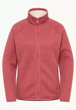 Kaminfeuer Jkt Damen Fleecejacke red coral