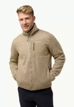 Kaminfeuer Jkt Herren-Fleecejacke anis