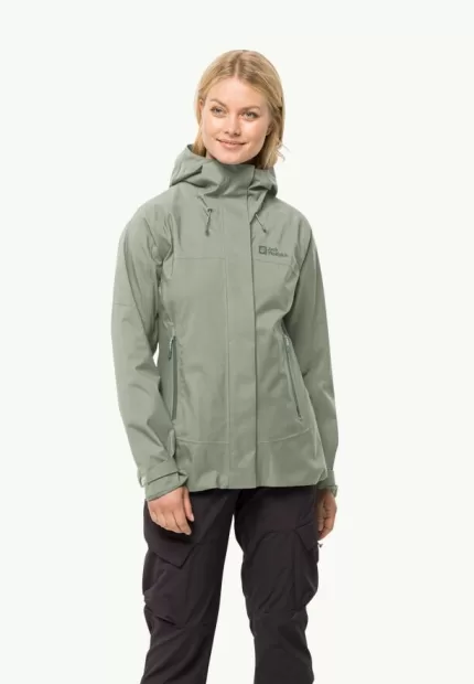 Kammweg 2l Jkt Damen Regenjacke mint leaf