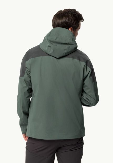 Kammweg 2l Jkt Herren Regenjacke Hedge Green