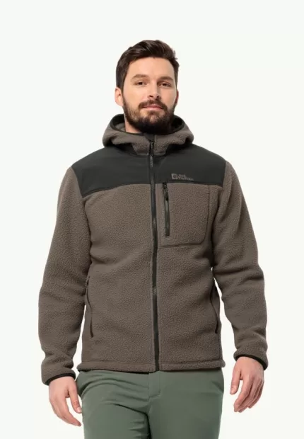 Kammweg Pile Fz Trekking Fleece Herren cold coffee