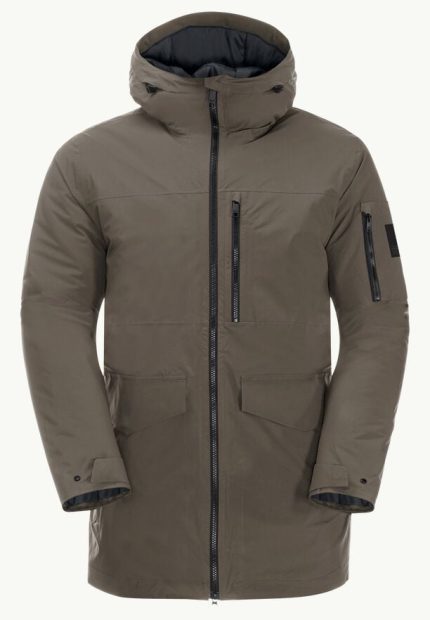 Koenigsbau Parka Wasserdichter Herren-Wintermantel cold coffee