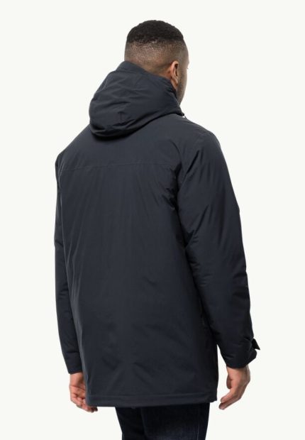 Koenigsbau Parka Wasserdichter Herren-Wintermantel dark navy