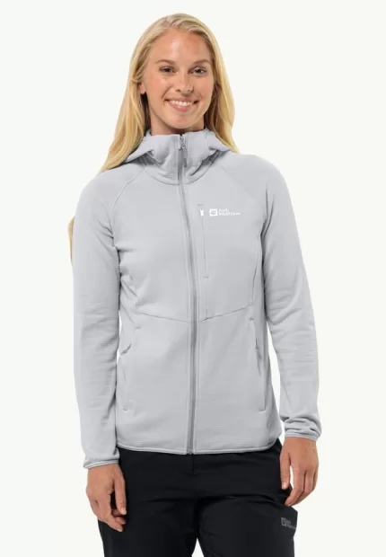 Kolbenberg Hooded Fz Damen-Fleecejacke Cool Grey