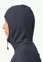 Kolbenberg Hooded Fz Damen-Fleecejacke Graphite