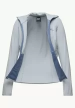 Kolbenberg Hooded Fz Damen-Fleecejacke Soft Blue