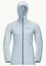 Kolbenberg Hooded Fz Damen-Fleecejacke Soft Blue