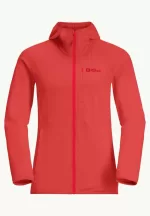 Kolbenberg Hooded Fz Damen-Fleecejacke Vibrant Red