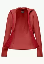 Kolbenberg Hooded Fz Damen-Fleecejacke Vibrant Red