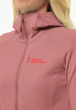 Kolbenberg Hooded Fz Damen-Fleecejacke mineral red