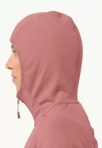 Kolbenberg Hooded Fz Damen-Fleecejacke mineral red