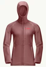 Kolbenberg Hooded Fz Damen-Fleecejacke mineral red