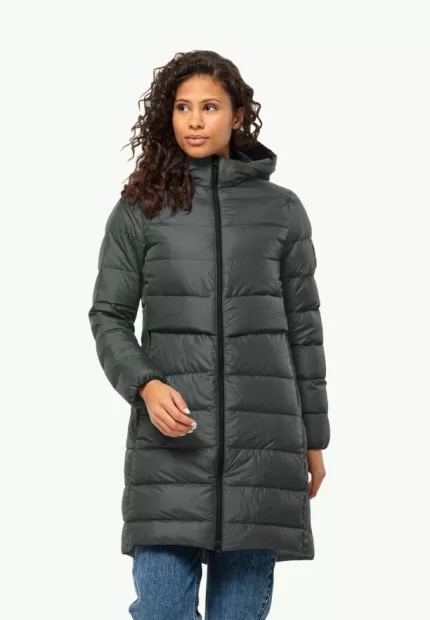 Lenauplatz Coat W Rds Damen-Daunenmantel slate green