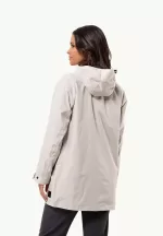 Mainkai Long Jkt Damen Regenjacke Sea Shell