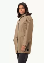 Mainkai Long Jkt Damen Regenjacke sand storm