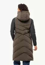 Marienplatz Vest W Rds Damen-Daunenweste cold coffee