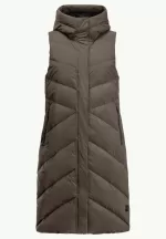 Marienplatz Vest W Rds Damen-Daunenweste cold coffee