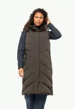 Marienplatz Vest W Rds Damen-Daunenweste cold coffee