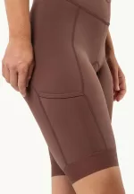 Morobbia Bib Shorts Damen-Radhose mit Hosenträgern Dark Rust