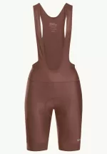 Morobbia Bib Shorts Damen-Radhose mit Hosenträgern Dark Rust