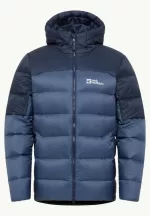 Nebelhorn Down Hoody M Rds Herren-Daunenjacke nature blue