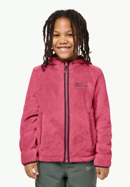 Nepali Jacket Mädchen-Fleecejacke pink lemonade