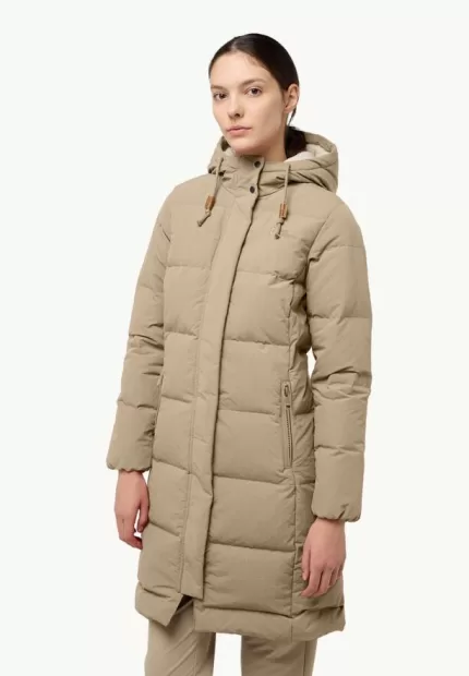 Nordlicht Coat W Rds Damen-Daunenmantel anis