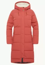 Nordlicht Coat W Rds Damen-Daunenmantel red coral