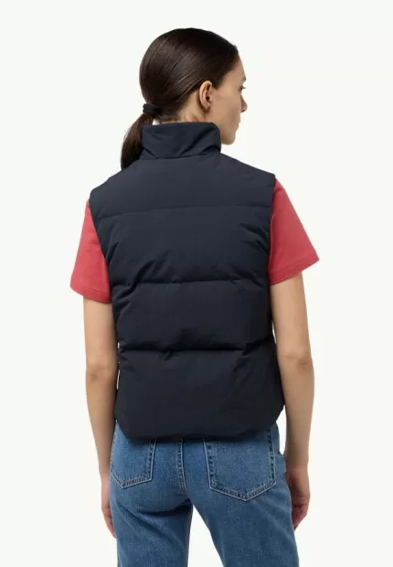 Nordlicht Vest W Rds Damen-Daunenweste dark navy