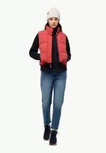 Nordlicht Vest W Rds Damen-Daunenweste red coral