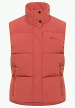 Nordlicht Vest W Rds Damen-Daunenweste red coral