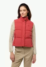 Nordlicht Vest W Rds Damen-Daunenweste red coral