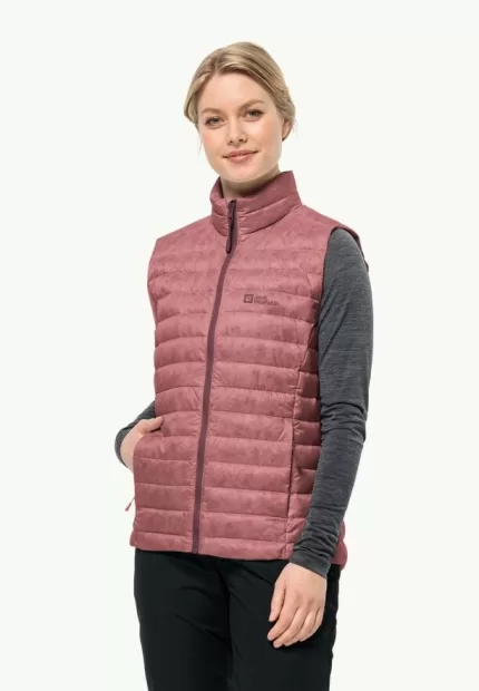 Pilvi Down Vest W Rds Damen-Daunenweste mineral red