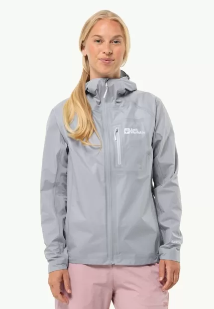 Prelight 3l Jkt Hardshell Regenjacke Damen Cool Grey