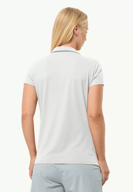 Prelight Trail Polo Damen Funktionsshirt Stark White