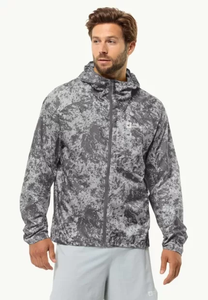 Prelight Wind Jkt Herren-Windjacke Grid Camo Slate