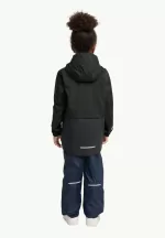 Rainy Days 2l Jkt Kinder-Regenjacke granite black