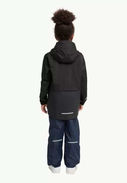 Rainy Days 2l Jkt Kinder-Regenjacke granite black