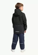 Rainy Days 2l Jkt Kinder-Regenjacke granite black