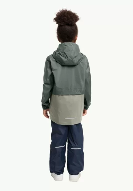 Rainy Days 2l Jkt Kinder-Regenjacke slate green