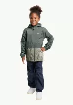 Rainy Days 2l Jkt Kinder-Regenjacke slate green