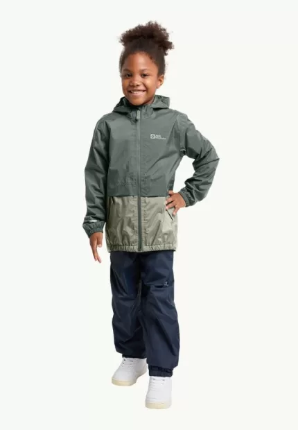 Rainy Days 2l Jkt Kinder-Regenjacke slate green