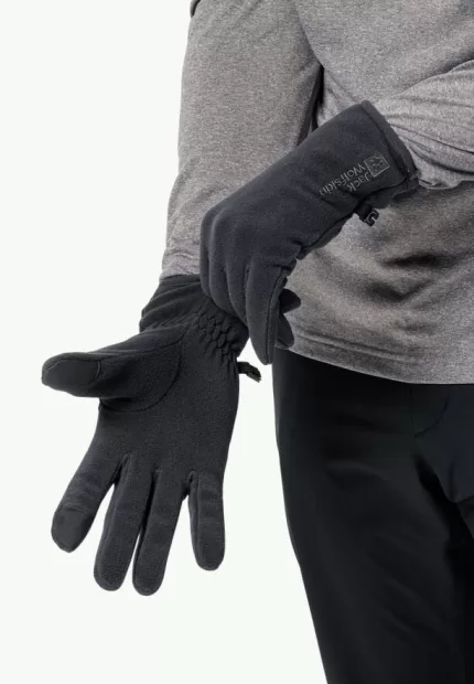 Real Stuff Glove Fleece-Handschuhe black