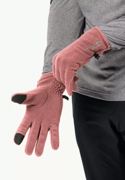 Real Stuff Glove Fleece-Handschuhe mineral red